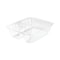 Dart ClearPac Small Nacho Tray, 2-Compartments, Clear, PK500 C56NT2 - alternate 2